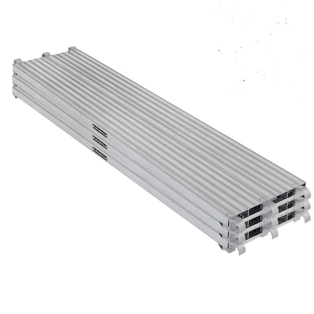 Louisville 7 ft. x 19 in. Scaffolding Platform, Aluminum Work Platform and Scaffold Plank, 3PK PD9207-3